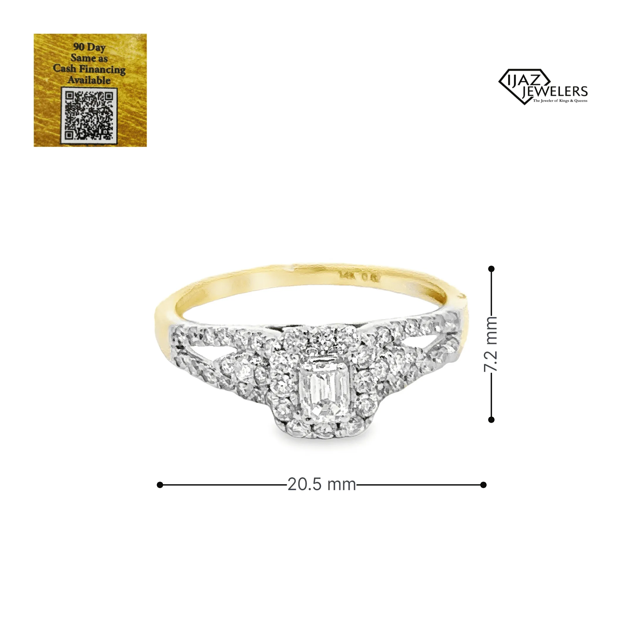 14K Gold 0.62 Diamond Ladies Wedding Ring