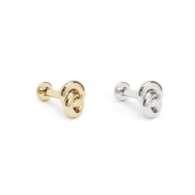 14K Gold Infinity Knot Stud