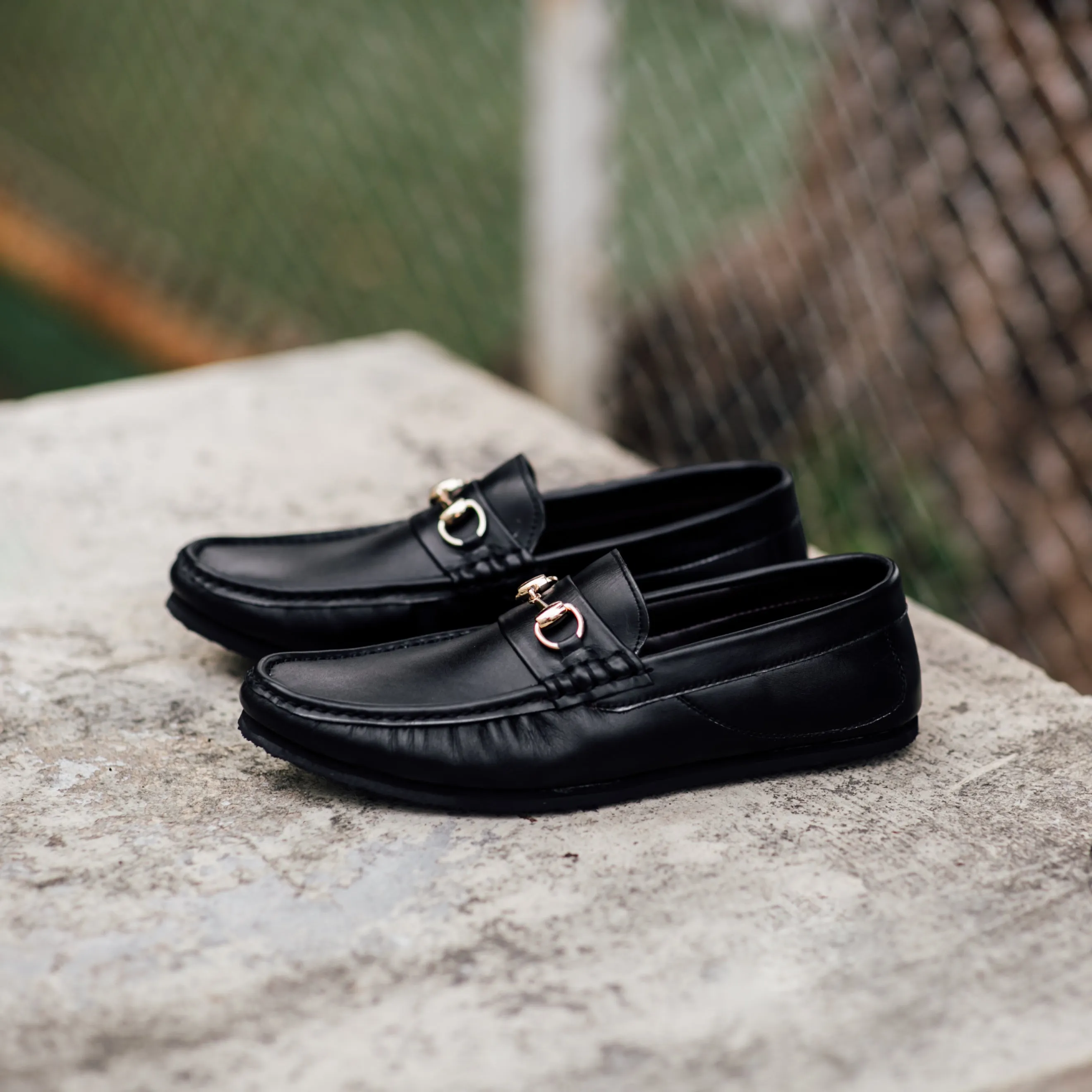 702-3 Arcobareno Classic Horsebit Loafer Matt Black