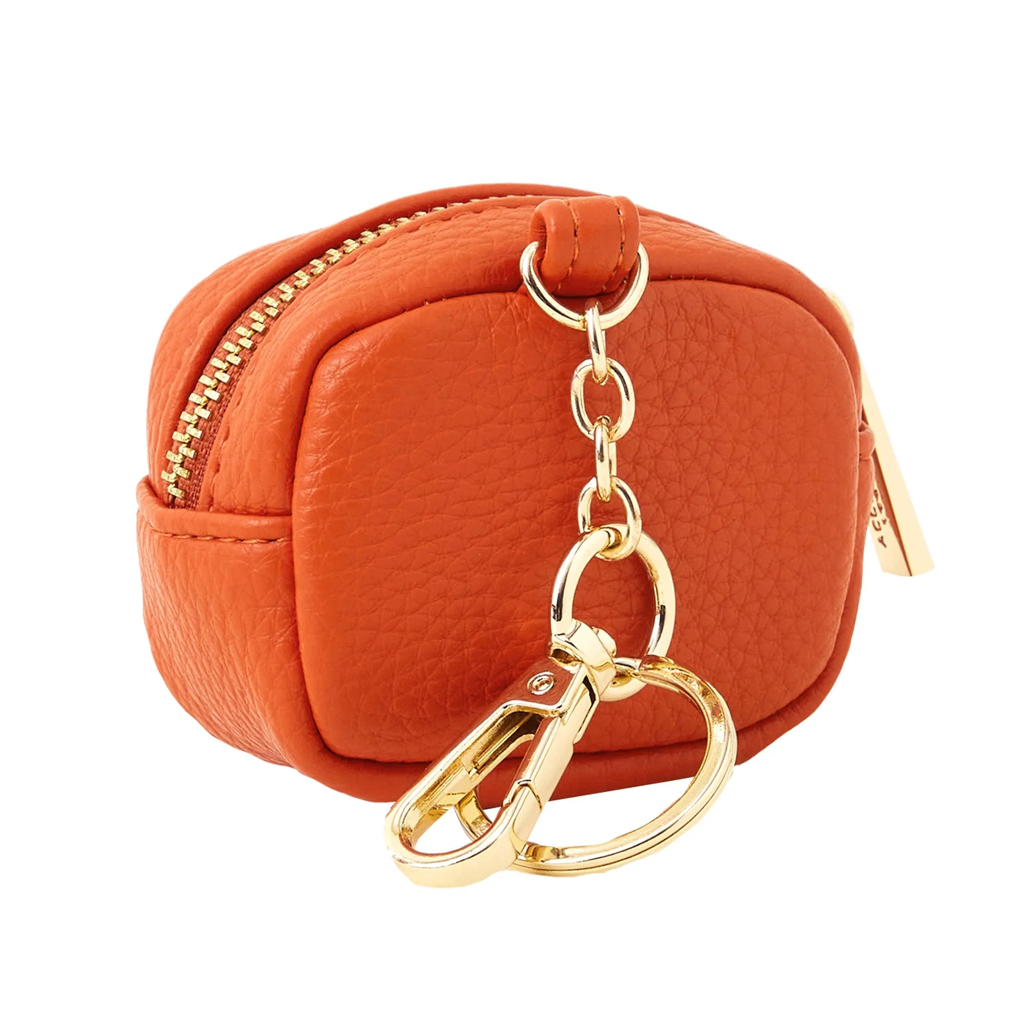 Accessorize London Women's Orange Earphone Keyring Case