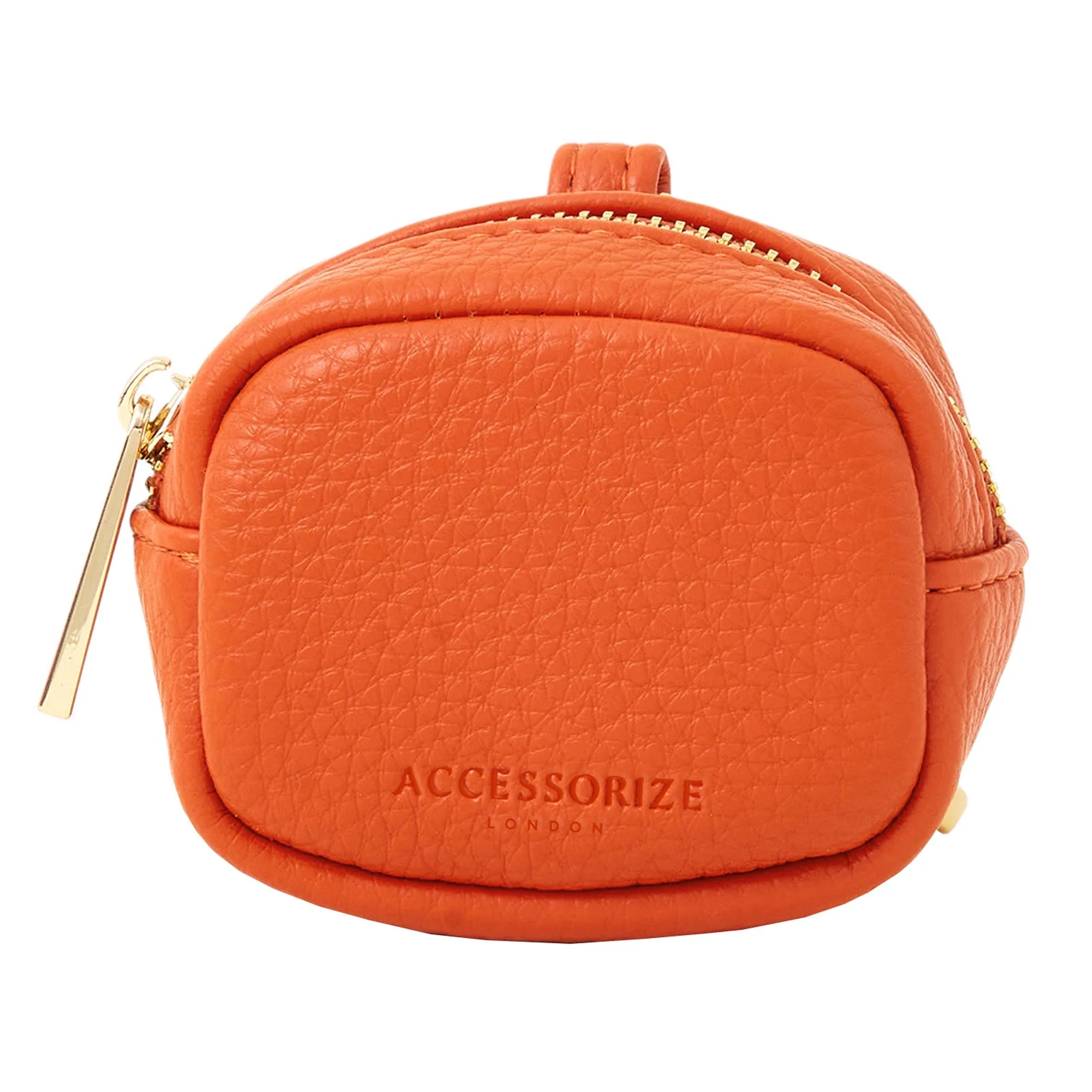 Accessorize London Women's Orange Earphone Keyring Case