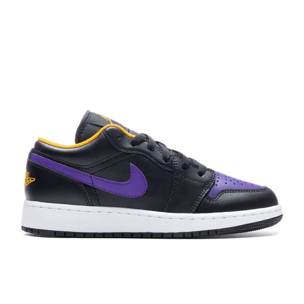 Air Jordan 1 Low (GS) - Black/Dark Concord/Taxi