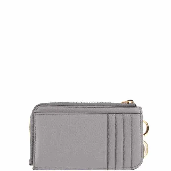 Alphabet Zip Card Holder, Cashmere Grey