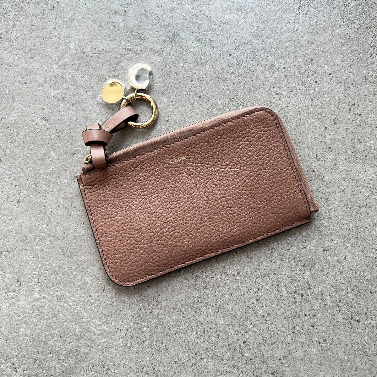 Woodrose Alphabet Zip Card Holder