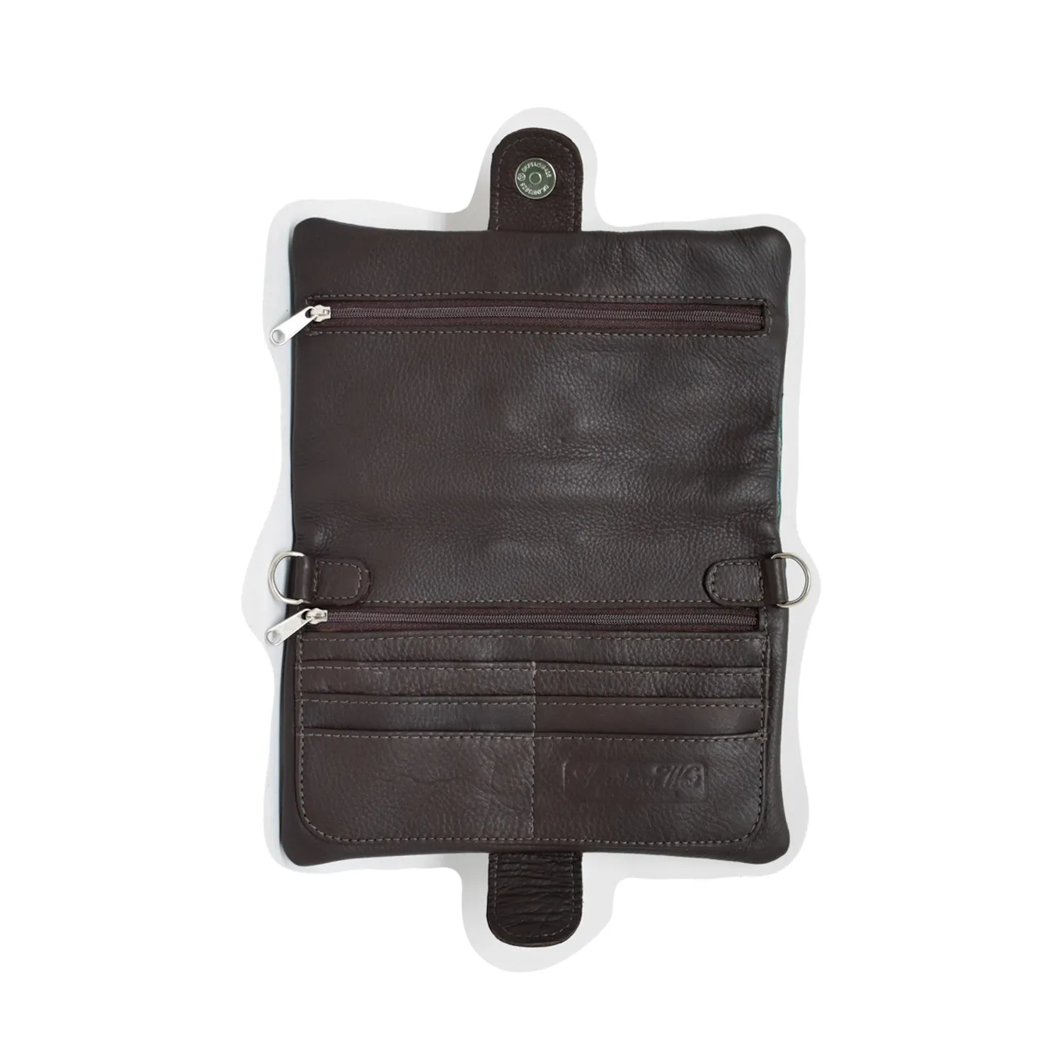 American West Grab-and-Go Brindle Hair-On Leather Foldover Crossbody Bag