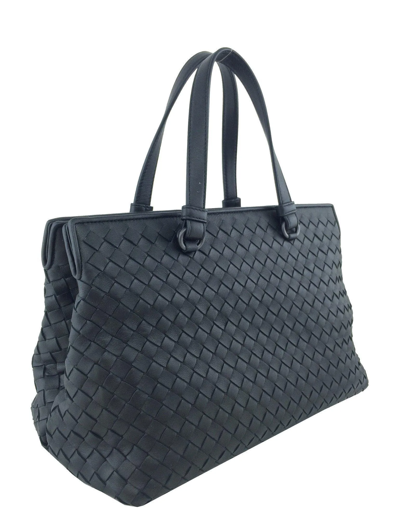 Bottega Veneta Medium Top Handle Intecciato Nappa Satchel Bag