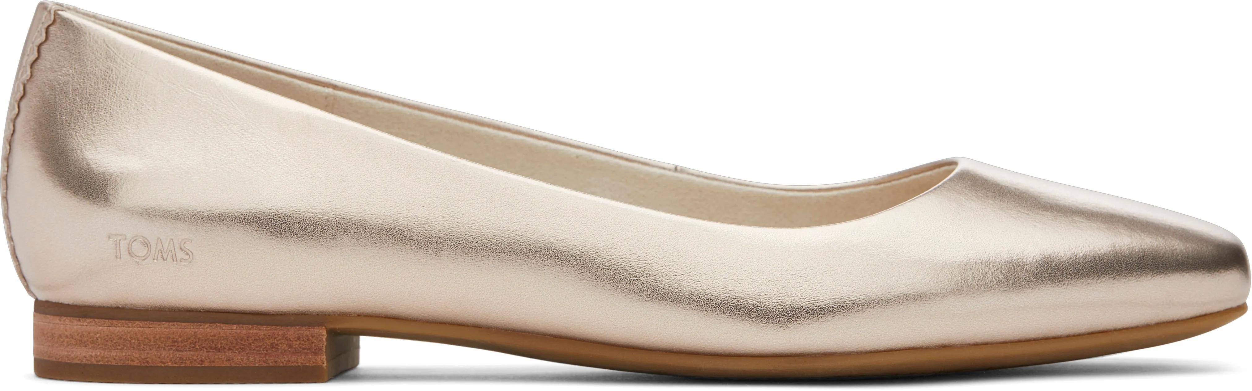 Briella Ballet Flat - Light Gold Metallic Leather