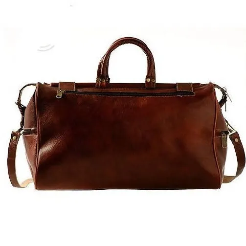 Brown Leather Travel Bag