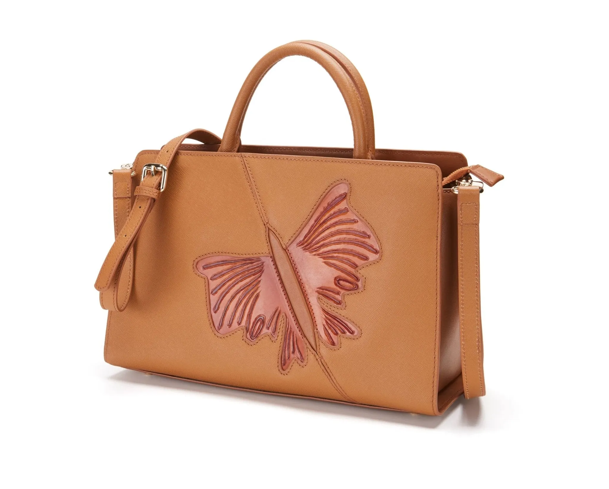 Butterfly Brown Satchel