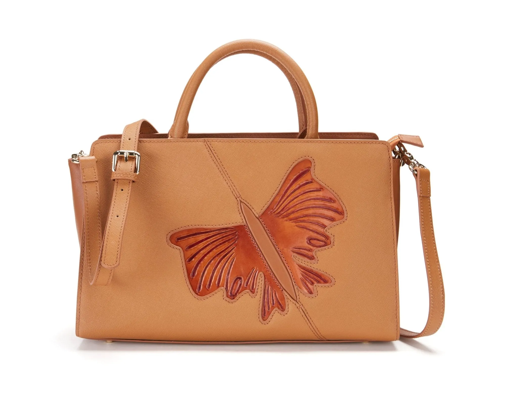 Butterfly Brown Satchel