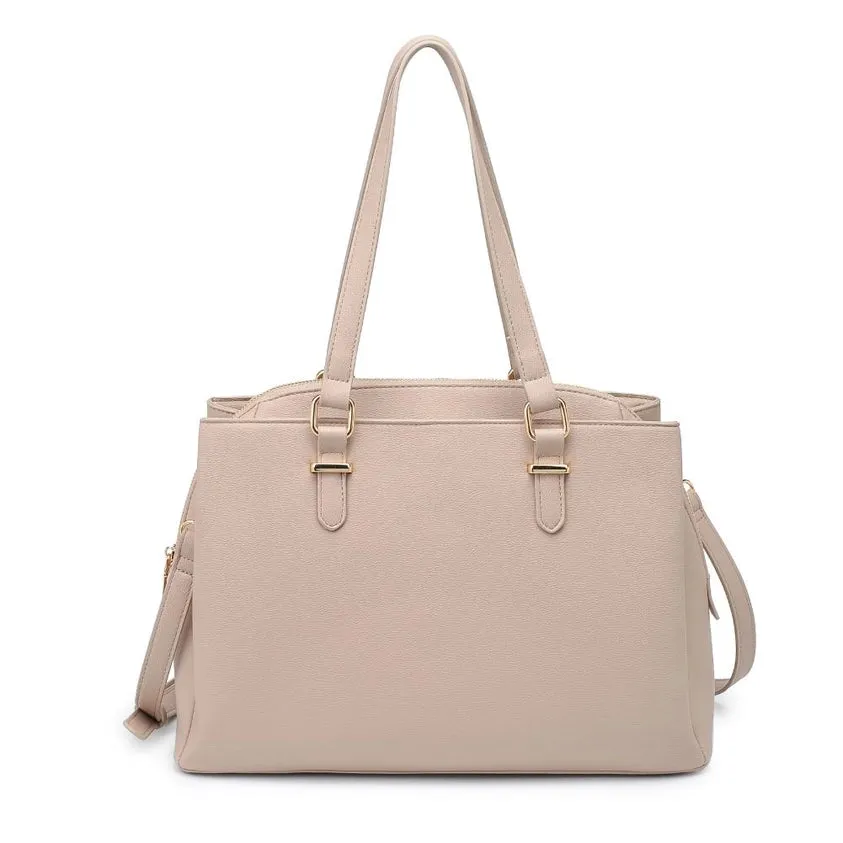 Cambria Satchel-Natural