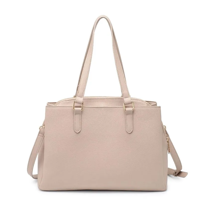 Cambria Satchel-Natural