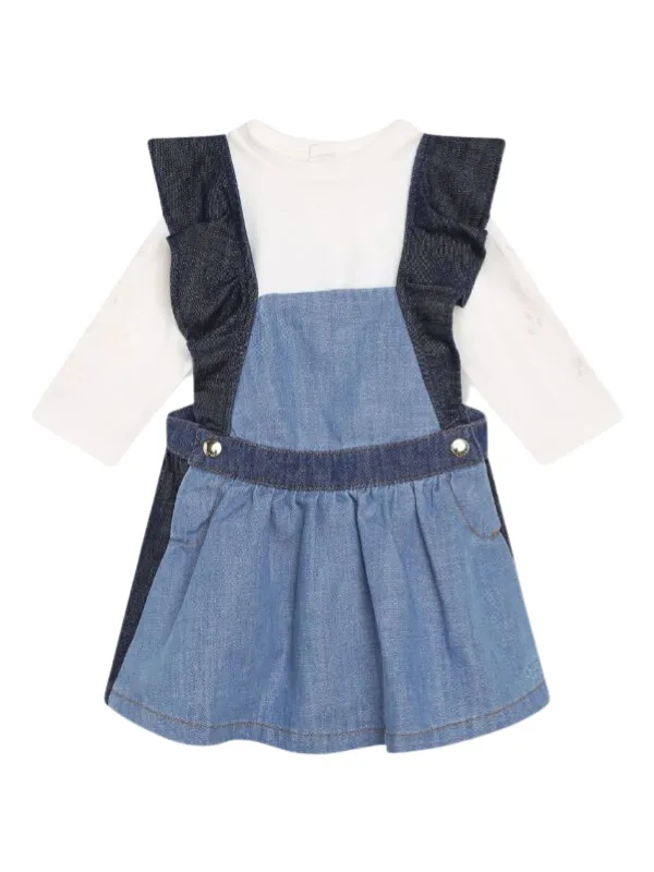 Chloe Dress & T-Shirt Outfit Denim & White