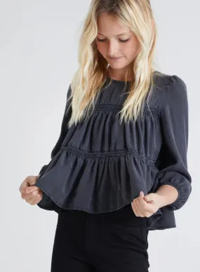 Chloe Tiered Smocked long sleeve Top