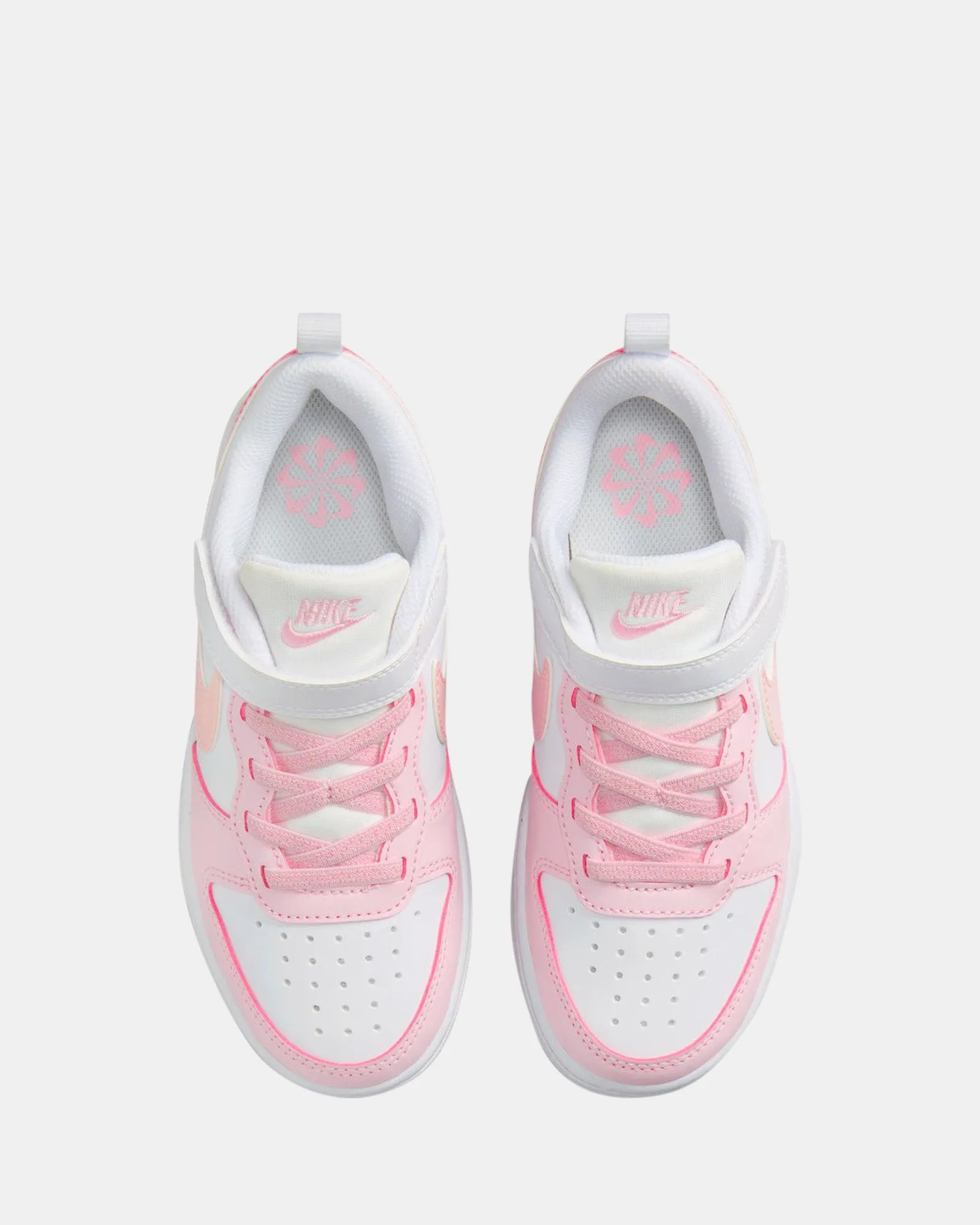 Court Borough Low Recraft Pre-School White/Pink Foam