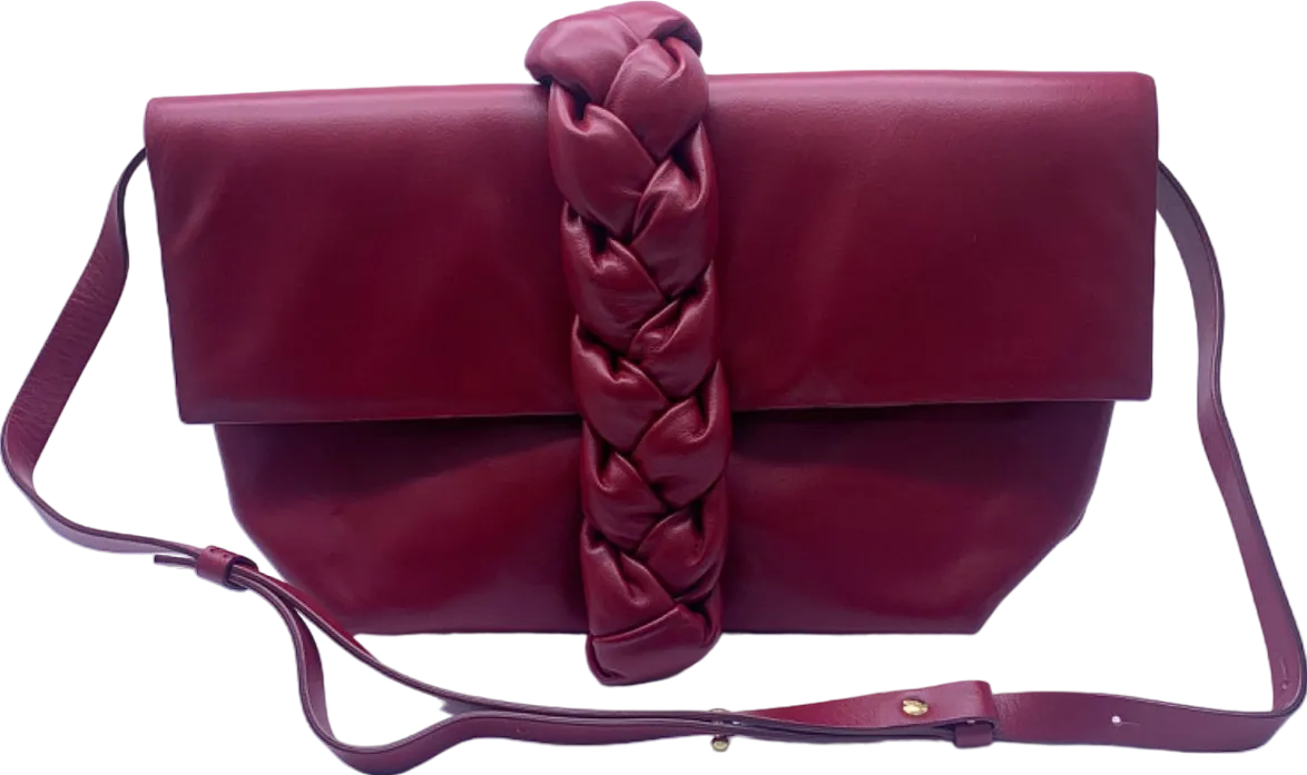 DeMellier Burgundy Leather Verona bag