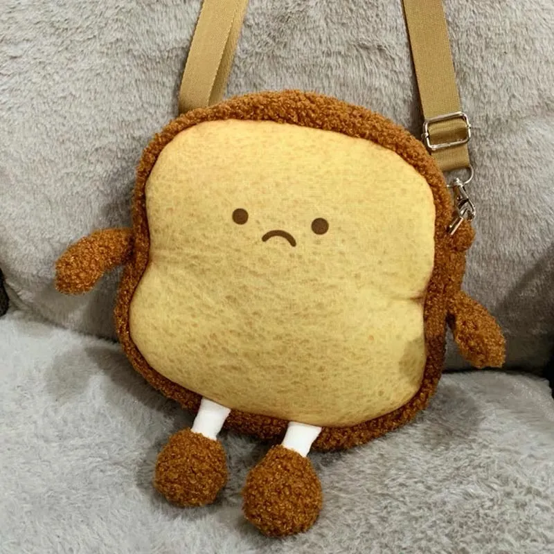 Emotion toast bag happy/sad face