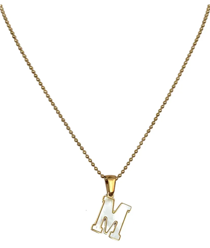 FarrahB ‘School Girl Initial Necklace’