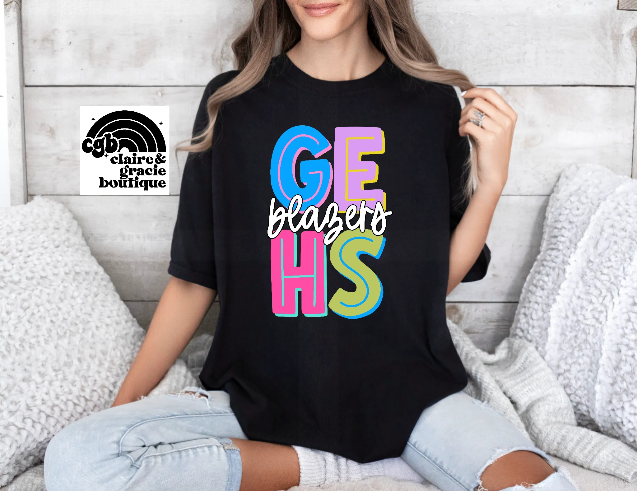 GEHS Blazers Colorful Tee |