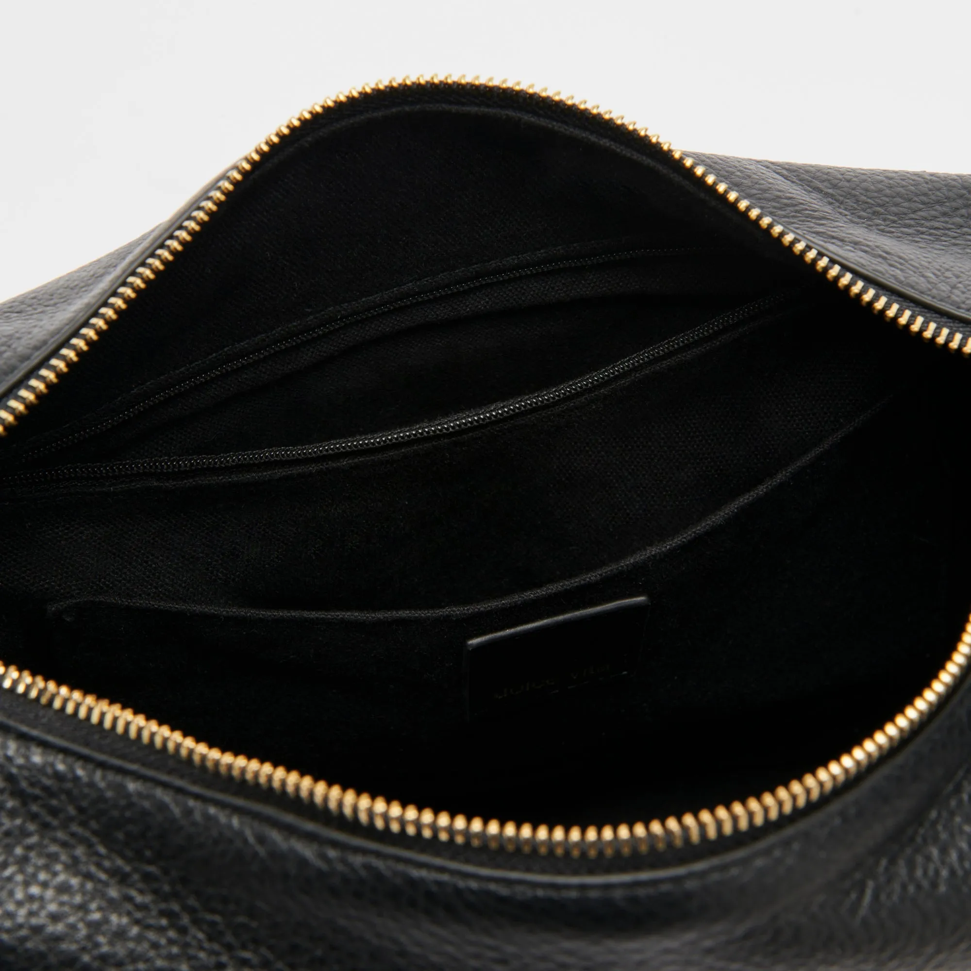 HANA SHOULDER BAG BLACK LEATHER