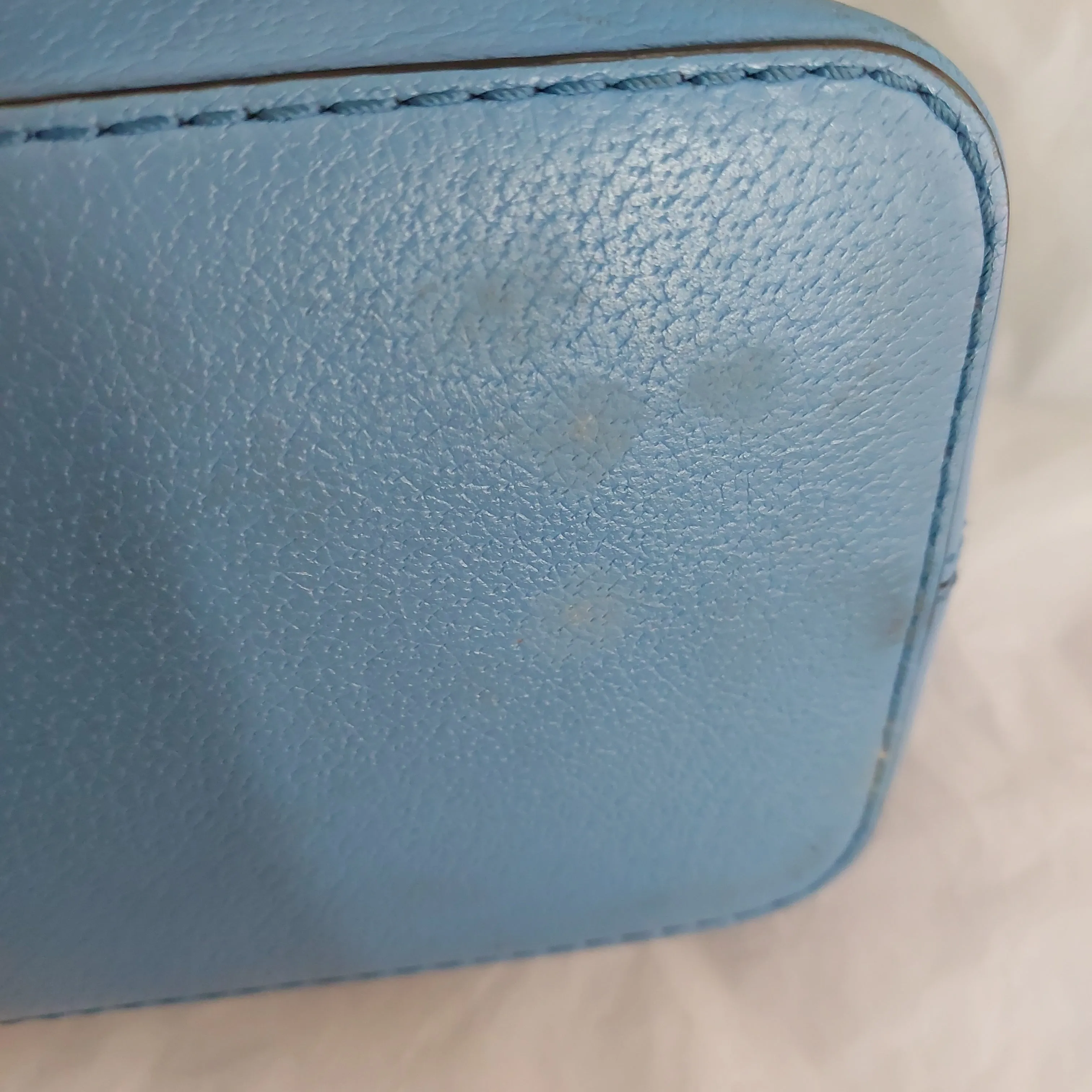 Kate Spade Blue Leather Dome Satchel | Pre Loved |