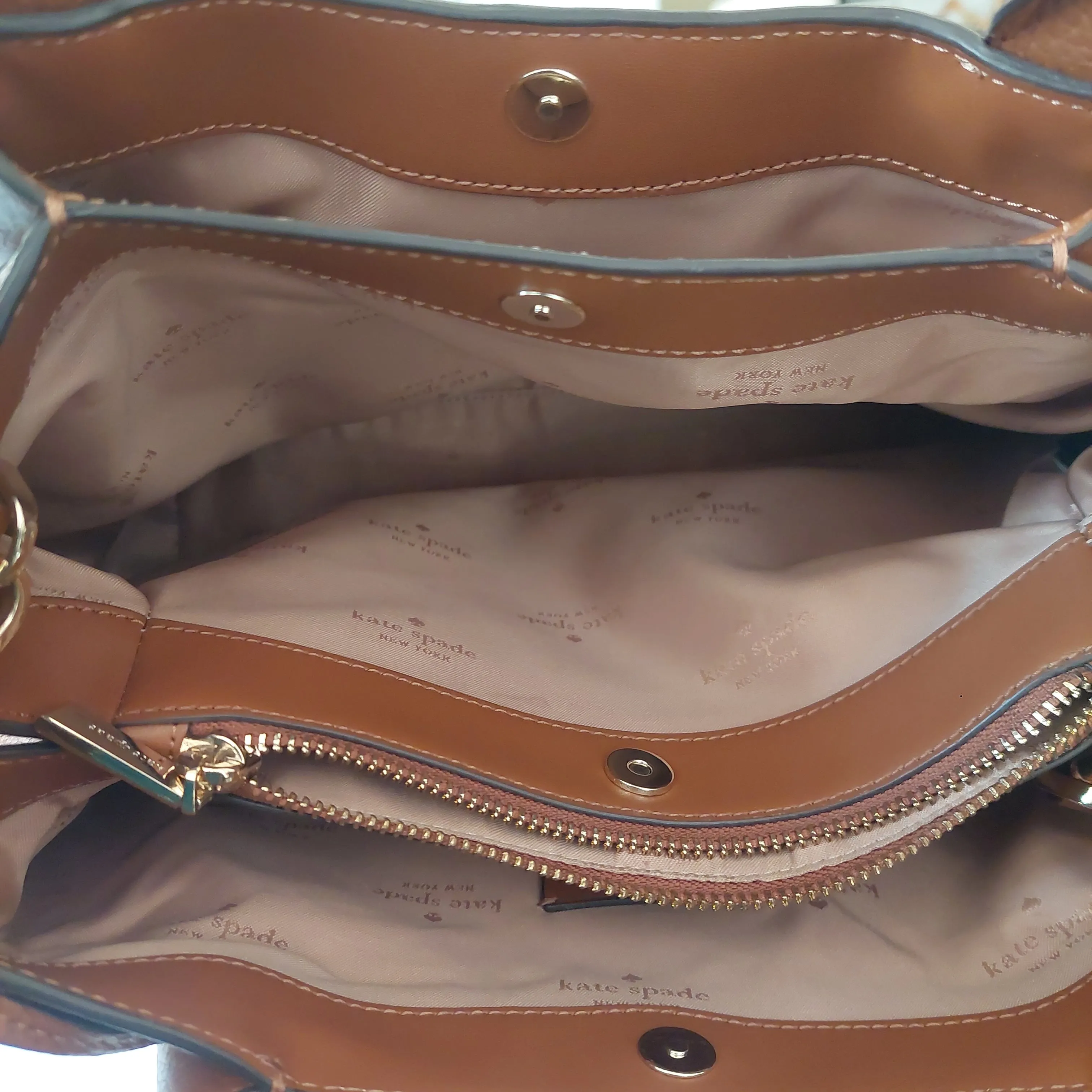 Kate Spade Tan Leather Dumpling Tote | Gently Used |