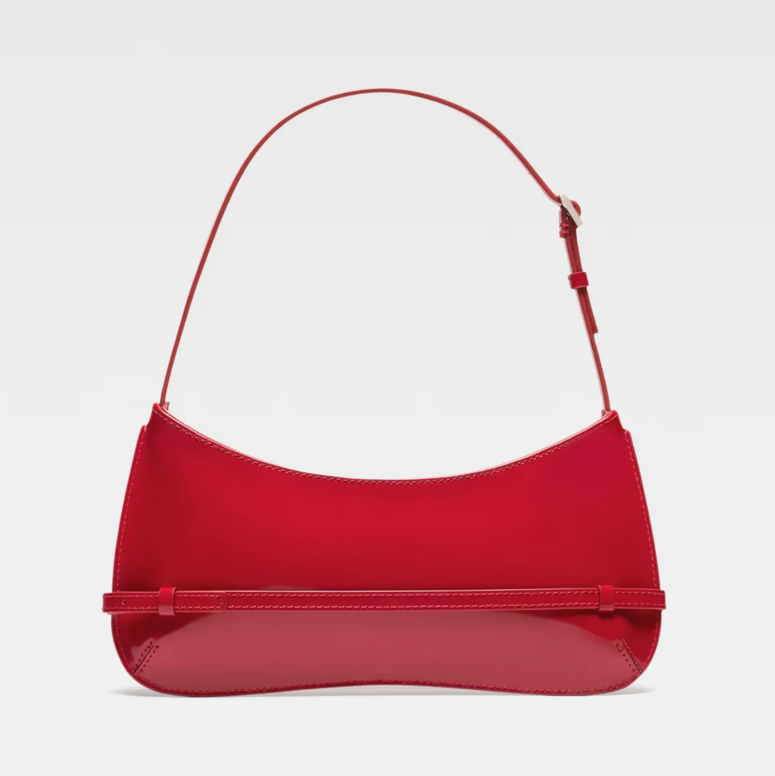 LE BISOU BELTED SHOULDER BAG - RED