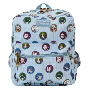 Loungefly Nickelodeon Avatar the Last Airbender Allover Print Square Nylon Mini Backpack