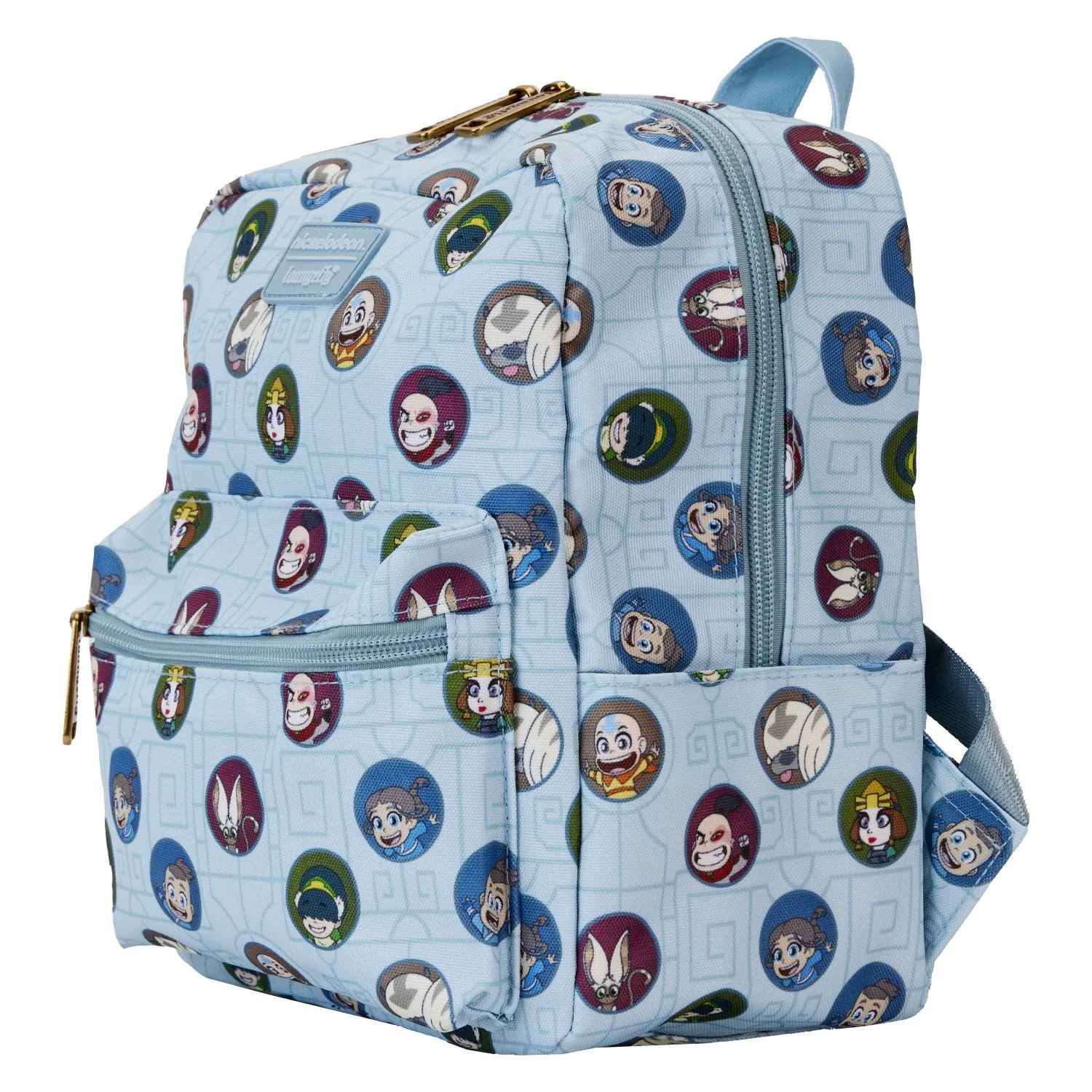 Loungefly Nickelodeon Avatar the Last Airbender Allover Print Square Nylon Mini Backpack