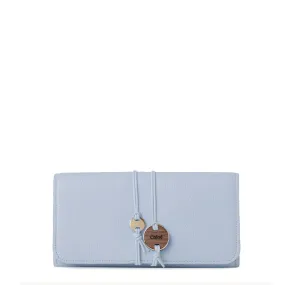 Malou Flap Long Wallet, Shady Blue