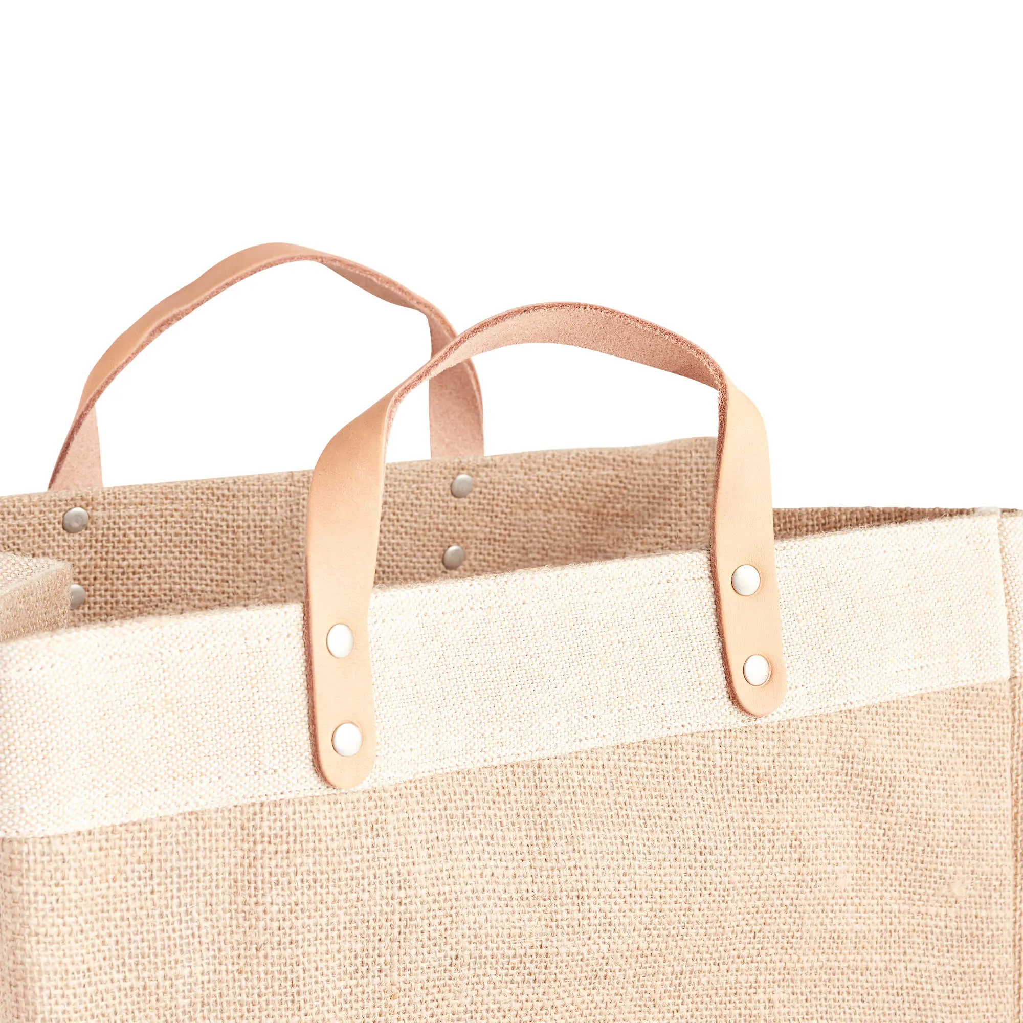 Market Bag in Natural with “LAUNDRY”