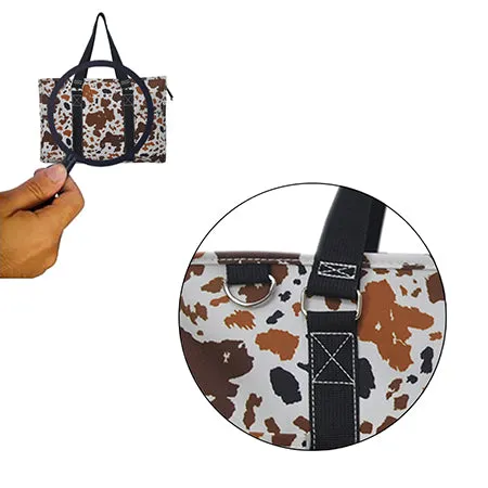 Mocha Cow NGIL Zippered Caddy Organizer Tote Bag