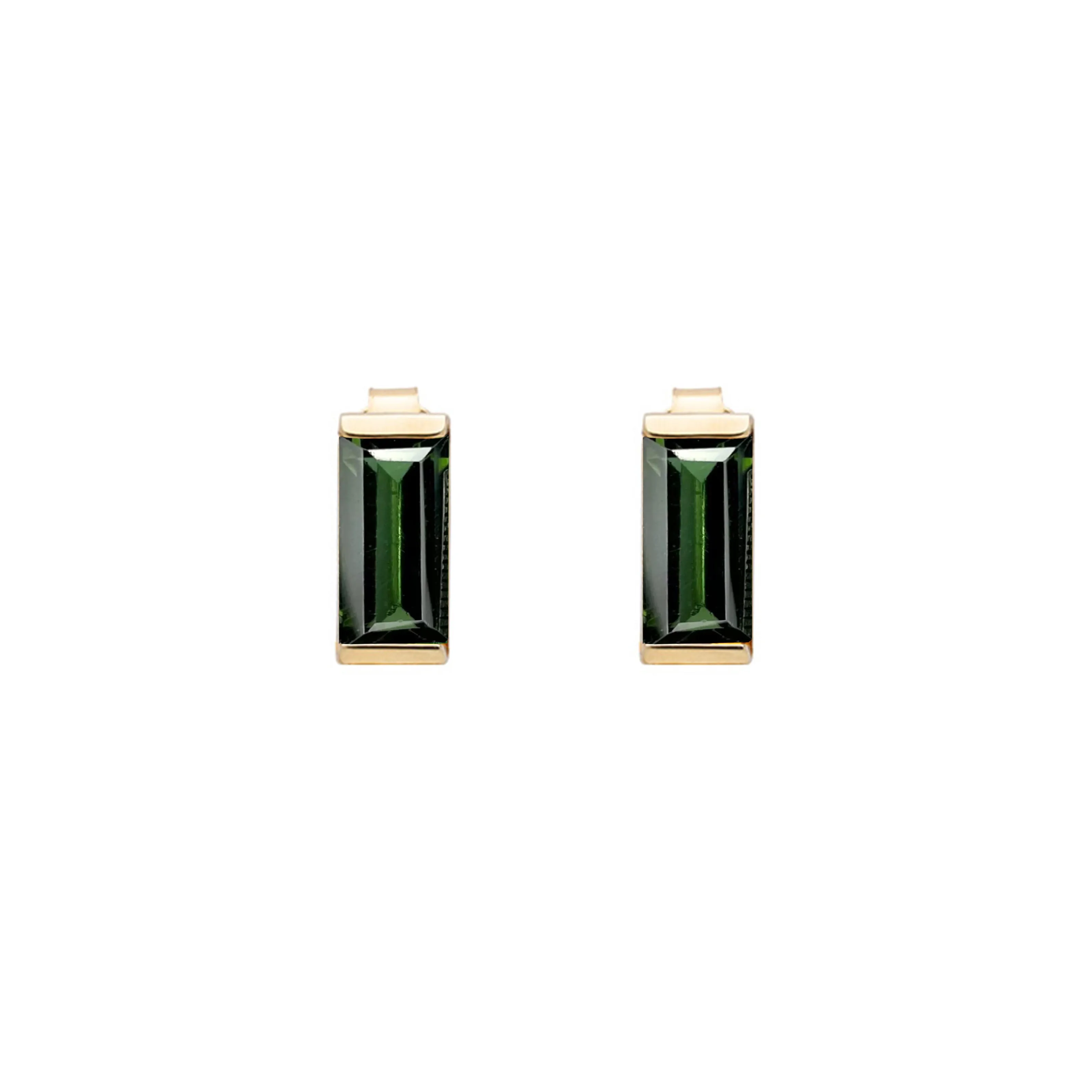 MONO BAGUETTE TOURMALINE EARRINGS