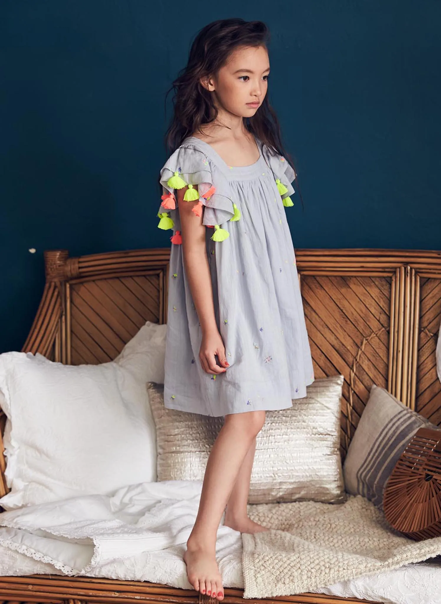 Nellystella Chloe Dress in Scatter Embroidery