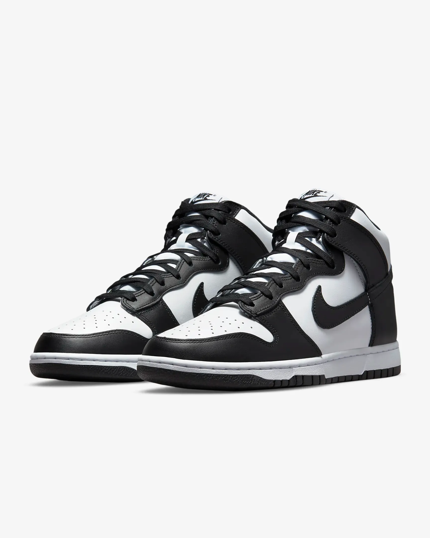 Nike Men's Dunk High Retro Shoes - White / Total Orange / Black