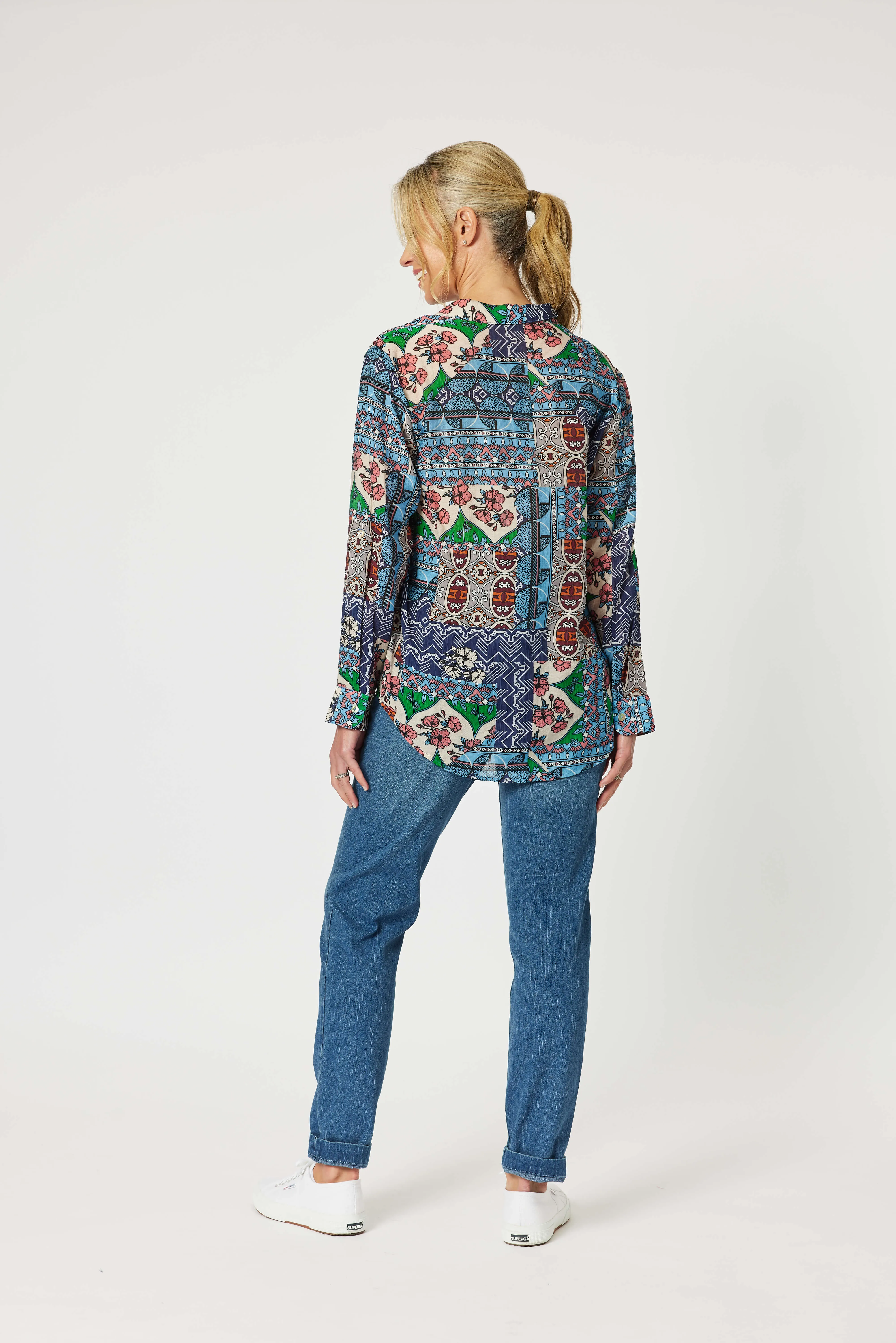 Paddington Print Shirt - Blue Multi