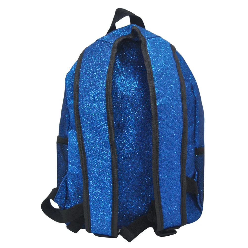 Royal Blue Glitter Medium Size NGIL Backpacks For Gymnastics and Cheer Competition