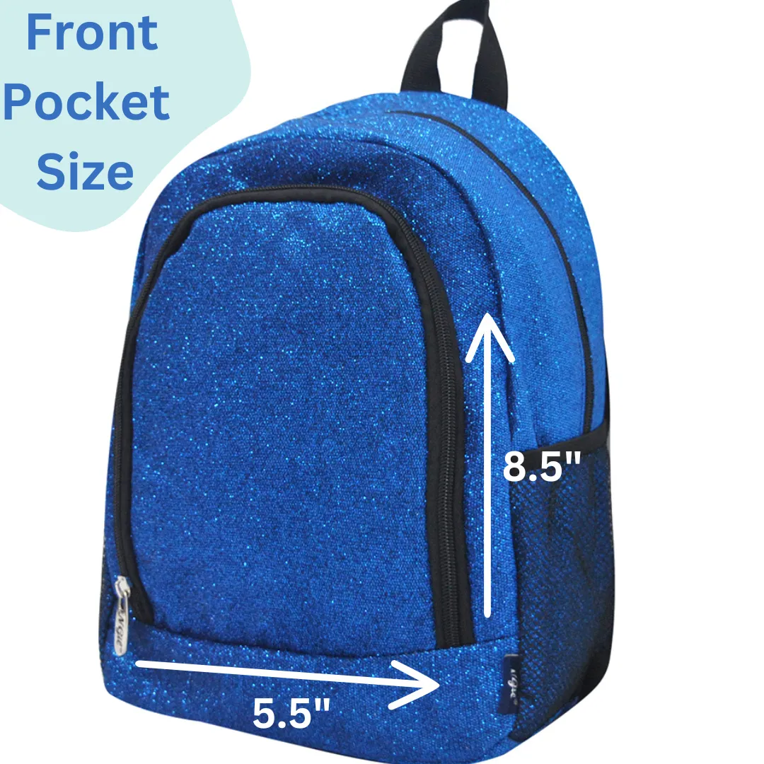 Royal Blue Glitter Medium Size NGIL Backpacks For Gymnastics and Cheer Competition