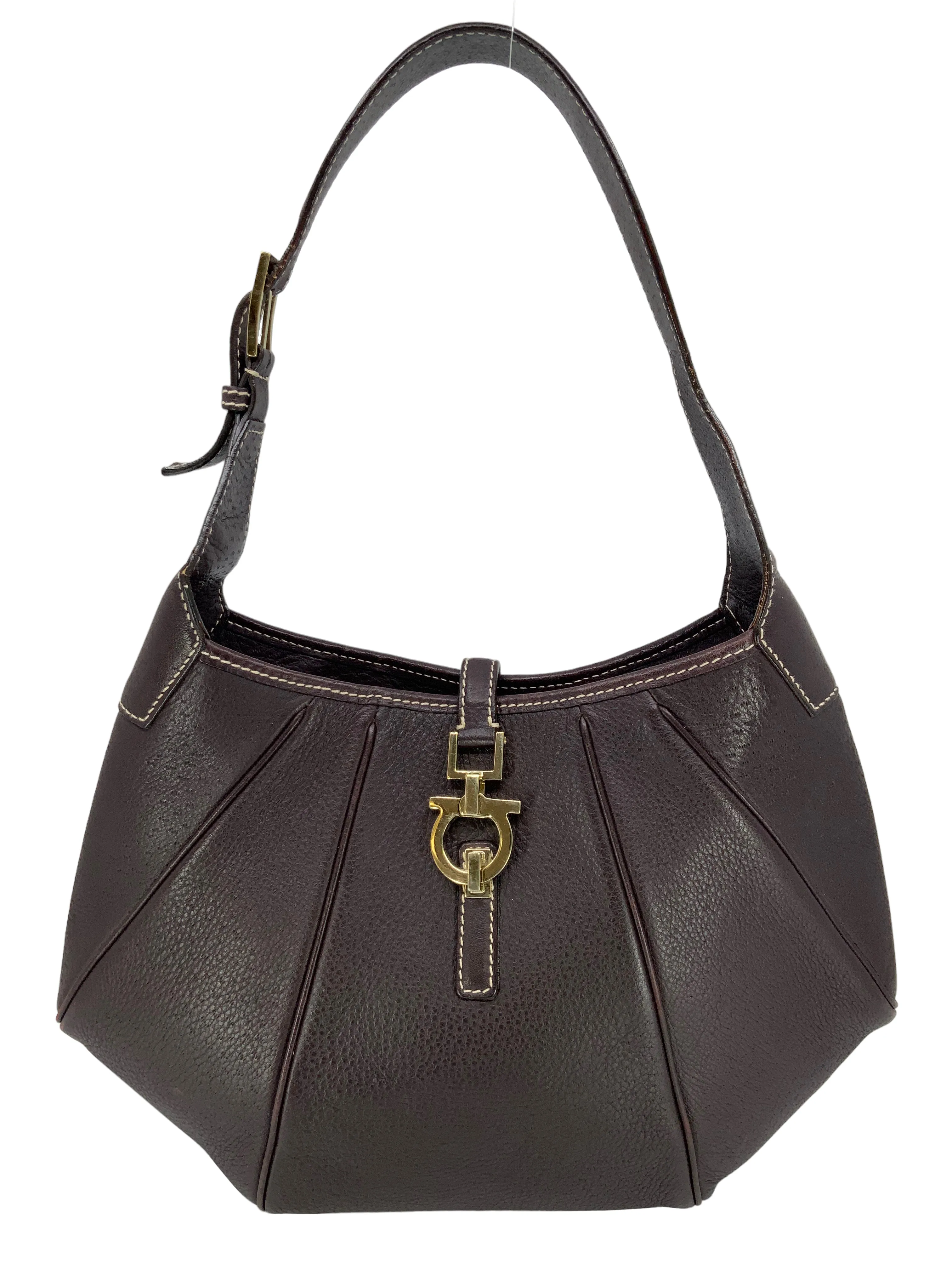 Salvatore Ferragamo Leather Hobo Bag