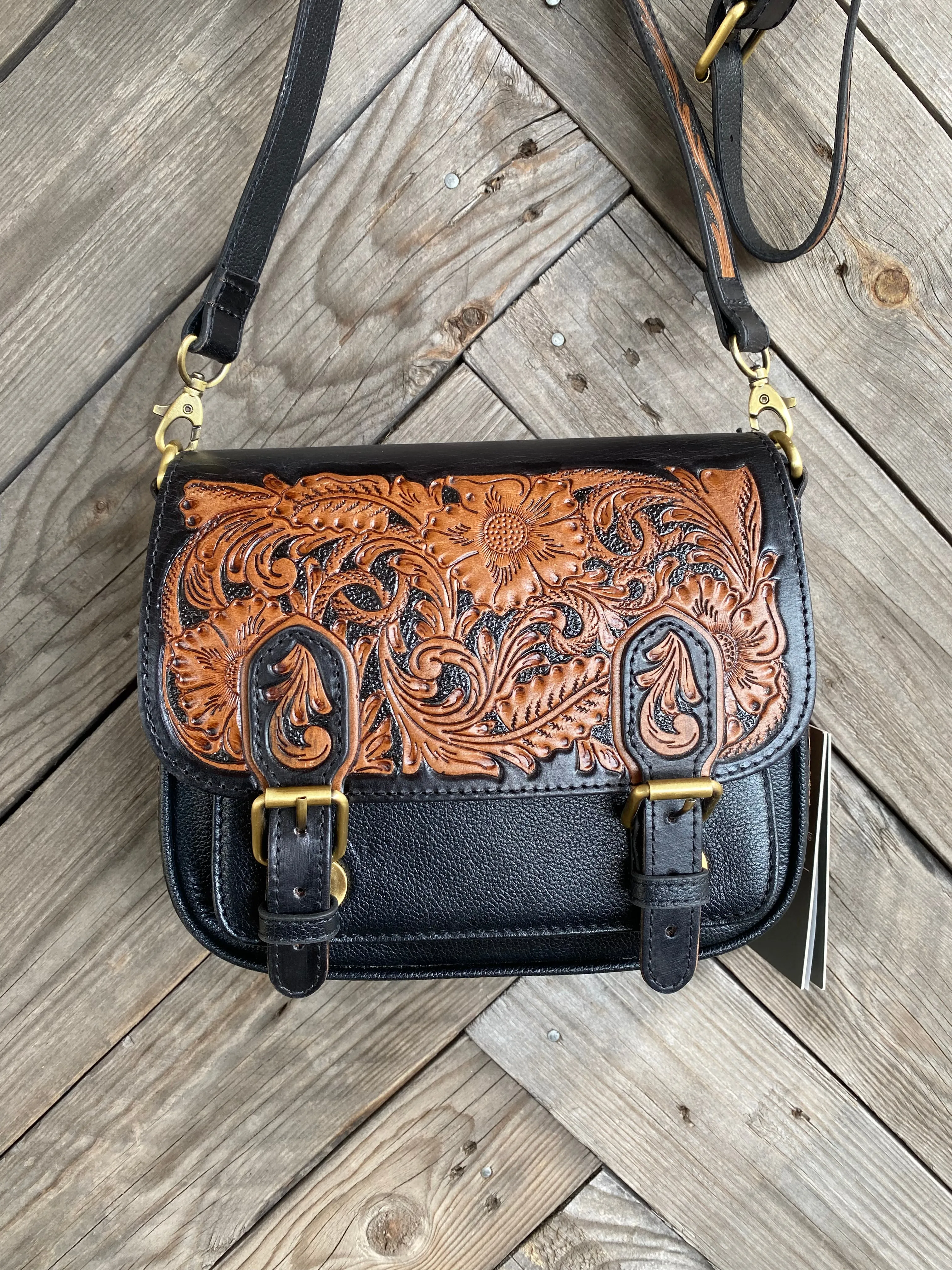 Scarlett Hand-Tooled Bag