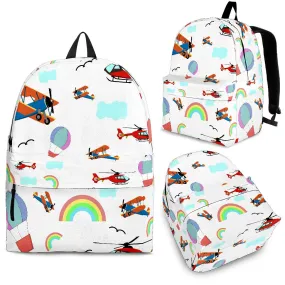 School Backpack - Aircraft