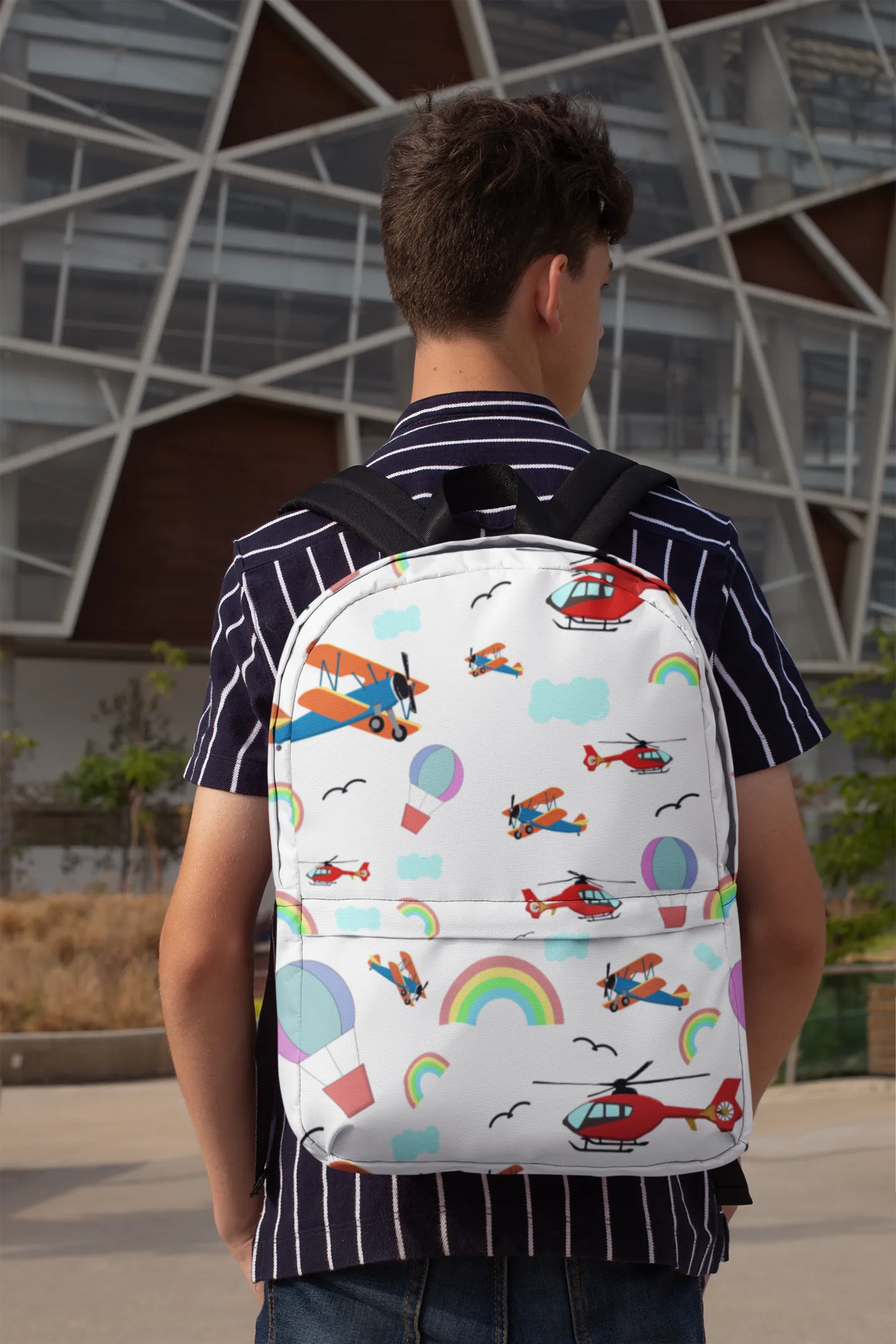 School Backpack - Aircraft