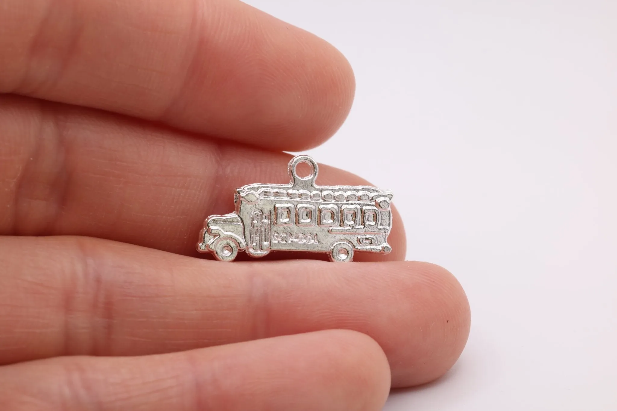 School Bus Charm, 925 Sterling Silver, 625