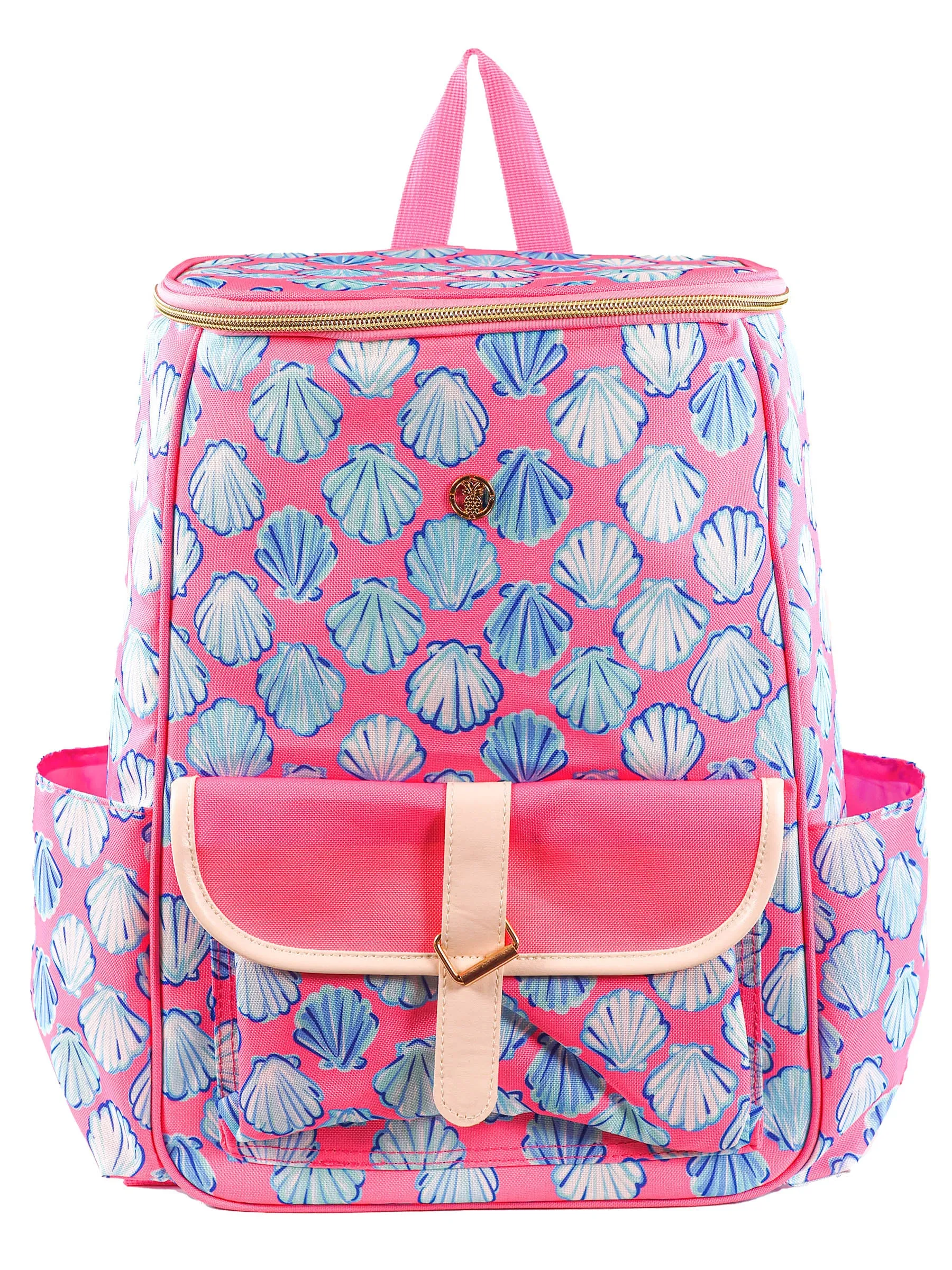 Simply Southern Shell Design Soft-Sided Backpack Cooler - Coastal Chic for Everyday Adventures