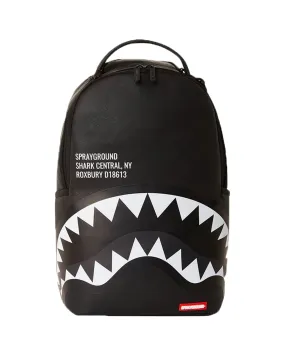 Sprayground Shark Central 2.0 Black On Grey Sp Dlxsv Backpack