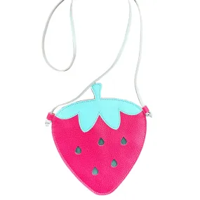 Strawberry Leather Bag Purse