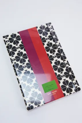 Take Note Notebook, Black Spade Flower | Kate Spade New York