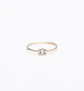 Three-Stepped Baguette Ring