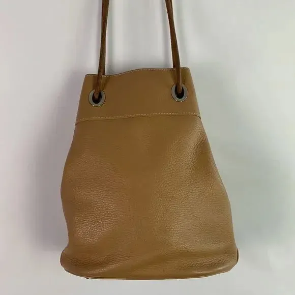 TOD’S Brown Leather Mini Bucket Bag