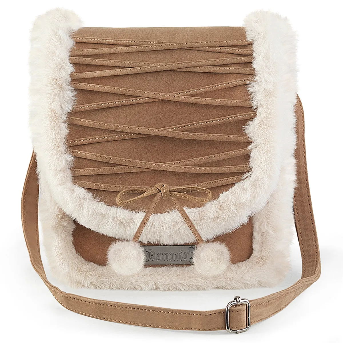 VEGAN LEATHER-FAUX FUR Handbag